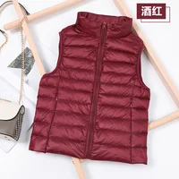 2026 White Duck Down Jacket Women Vest Autumn Winter Sleeveless Waistcoat Warm Lightweight Puffer Jacket Female Tops Outwear 8XL 5