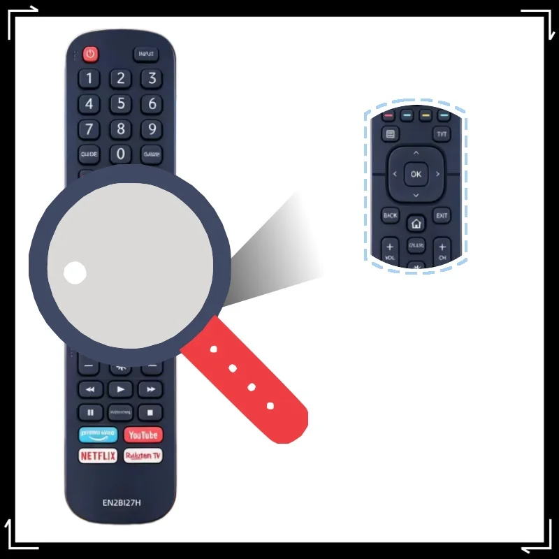 

New EN2BI27H TV Remote Control for Hisense Smart LED TV 32AE5500F 40AE5500F H43B7100 H50B7100 H55B7100
