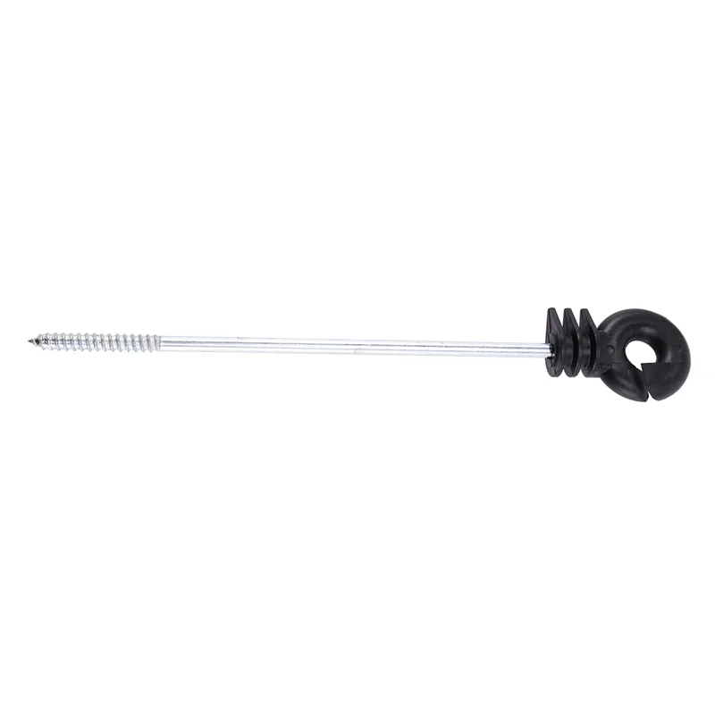 

ABFS 75 PCS Electric Fence Distance Insulators, Plastic Ring Insulators Long Distance Screw For Wooden Post