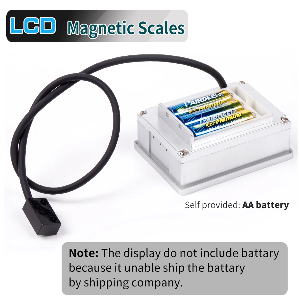 M10 LCD Magnetgitterskala Holzbearbeitung Integriertes eingebettetes Messsystem Magnetband mit Fleckbandprofil