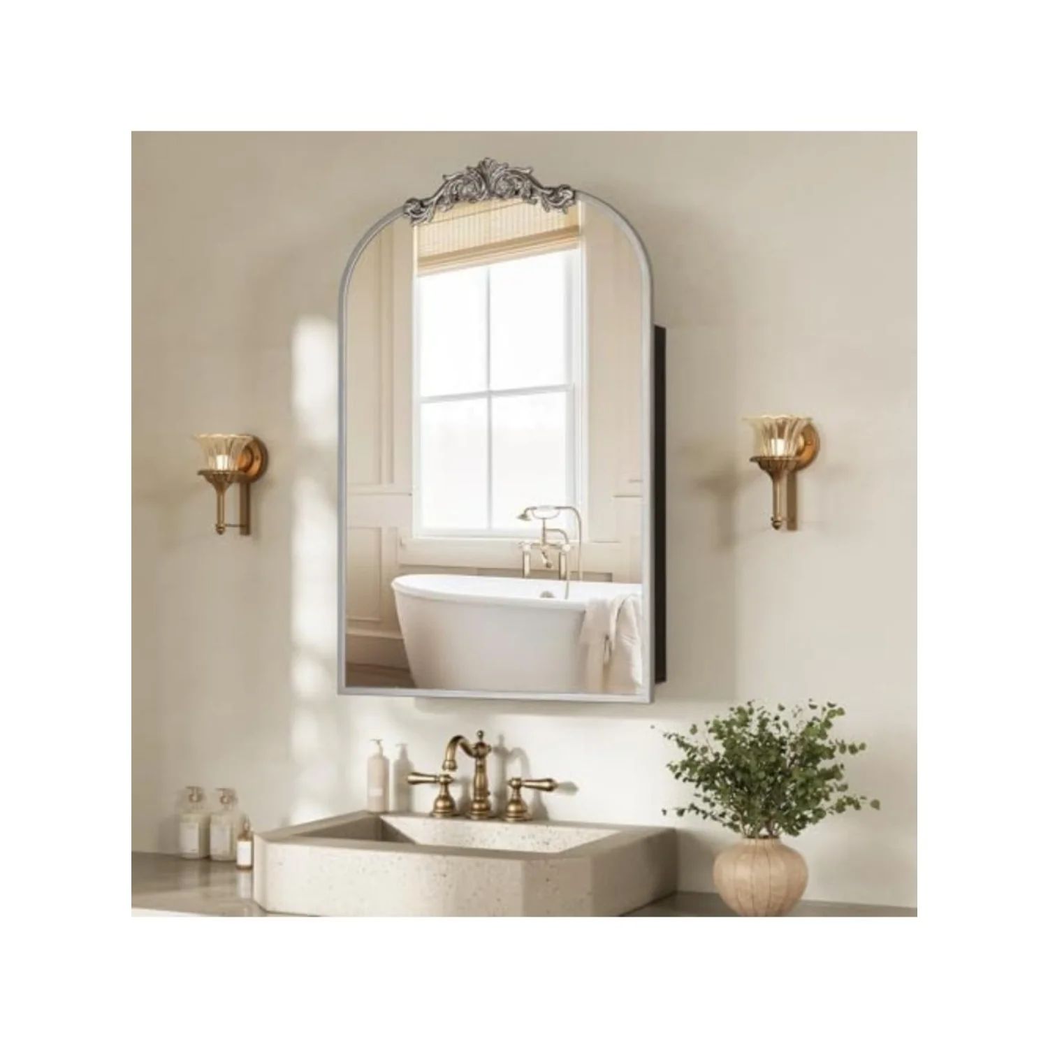 Bathroom Cabinet Mirror - 24x35인치 빈티지 욕실 약장 거울 수납장