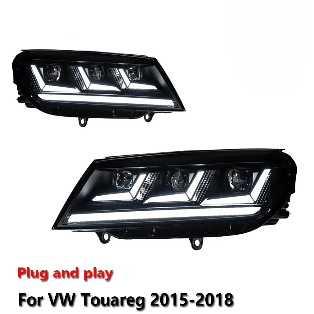 

Car LED Upgrade Headlight Light Accessories For VW Touareg 2015-2018 DRL Brake Turn Signal Lamp Plug and Play