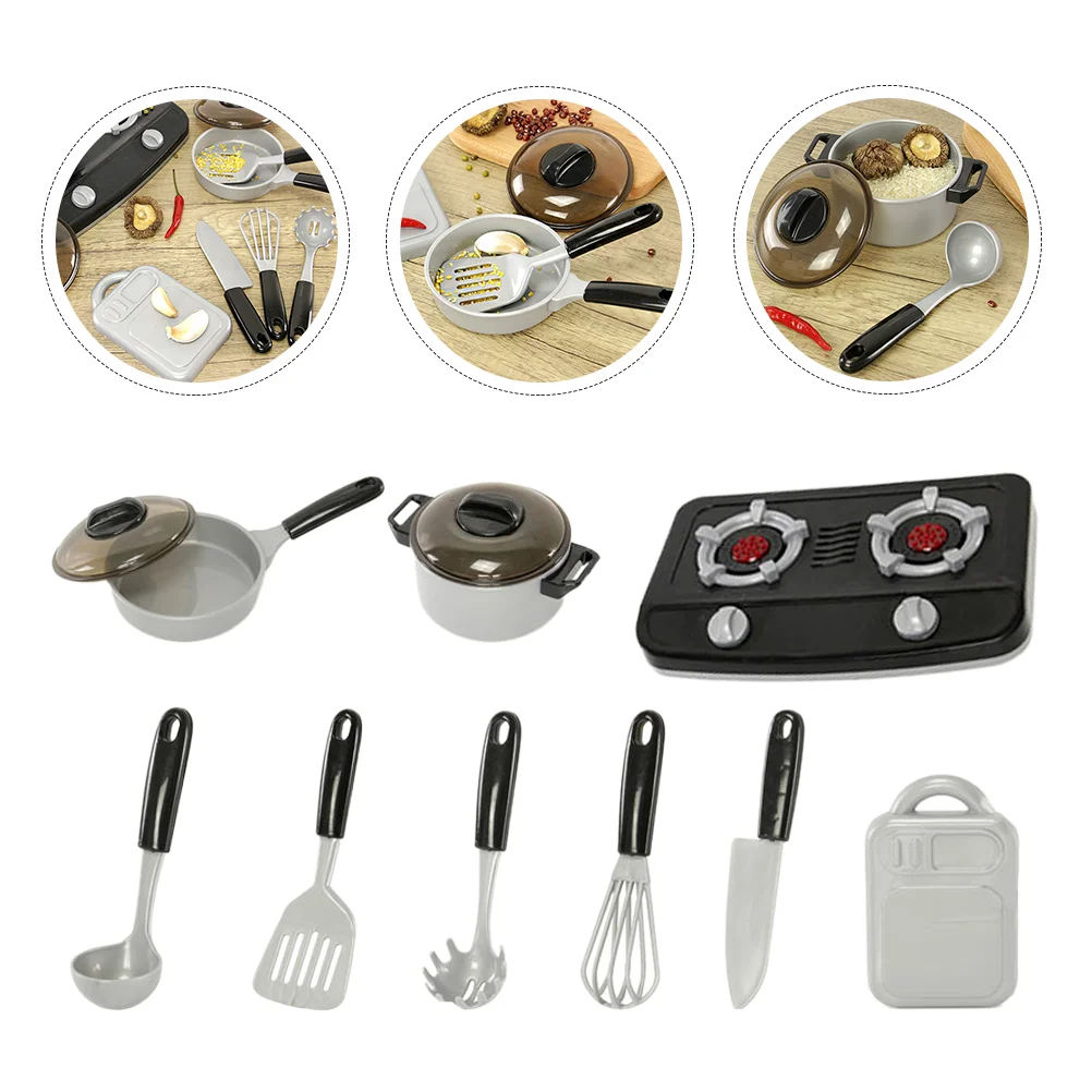 Play House Toy -operated Stove Imitation Kitchen Plaything Children Toys Pan Kids Cooking Pvc