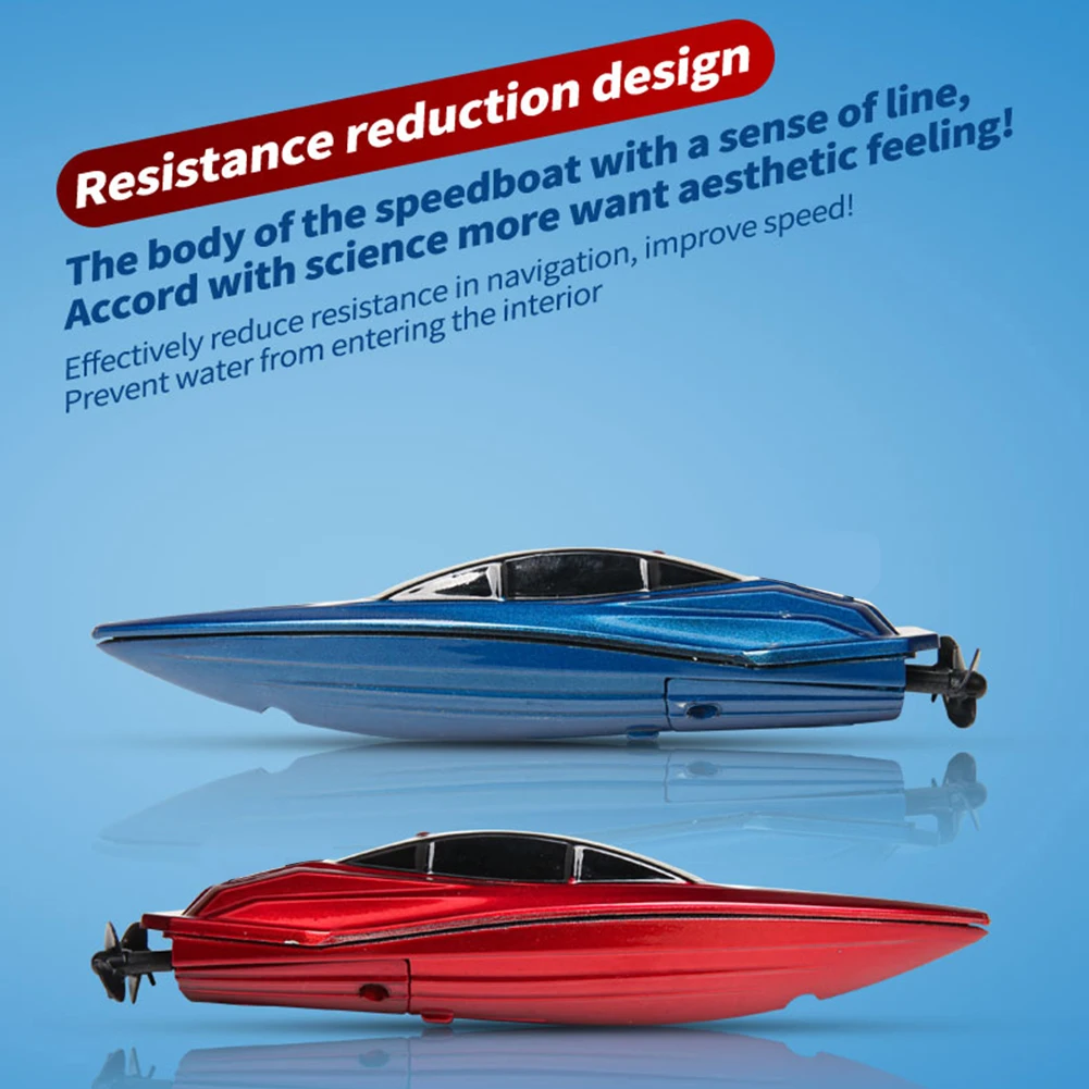

Waterproof 2.4GHz RC Boat High Speed Electric Ship Water Model with LED Lights