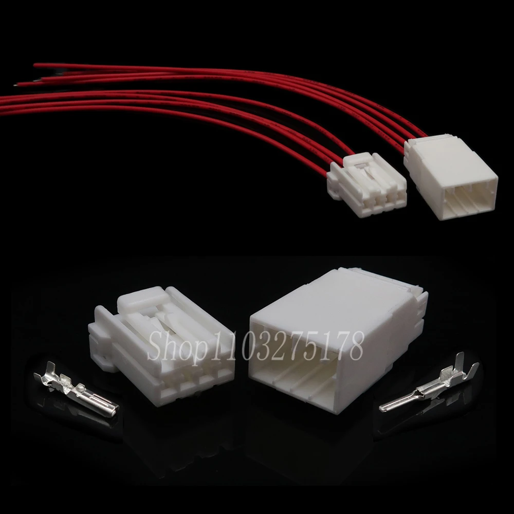 

1 Set 4 Pin 368501-1 174929-1 174929-2 174922-1 368501-2 Car Male Plug Female Socket Electrical Connector Auto Parts