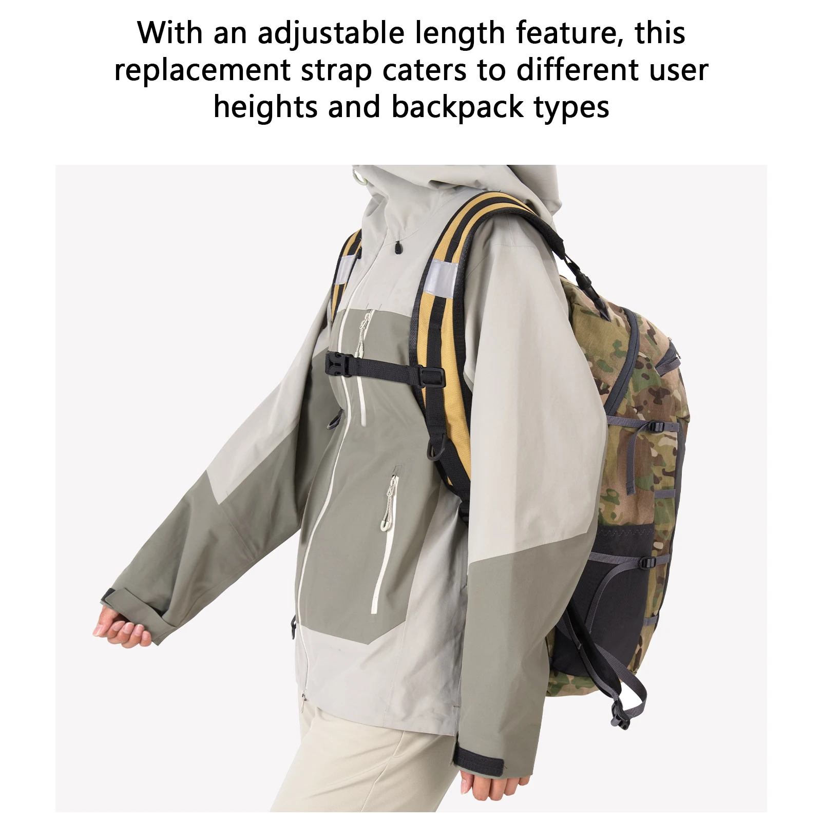 حزام حقيبة ظهر من قماش أكسفورد مع حزام، لوازم DIY متعددة الاستخدامات لحقيبة الظهر الجافة، حزام حقيبة الظهر سريع التحرير