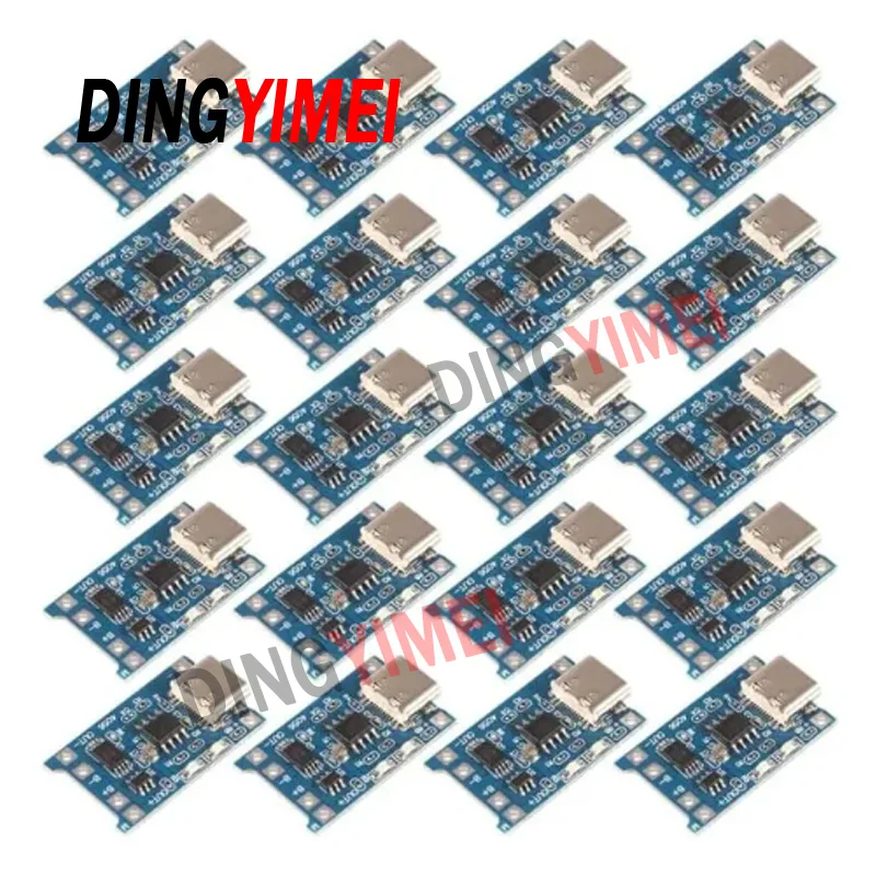 5Pcs Micro USB 5V 1A 18650 TP4056 Lithium Battery Charger Module Charging Board With Protection Dual Functions 1A Li-ion