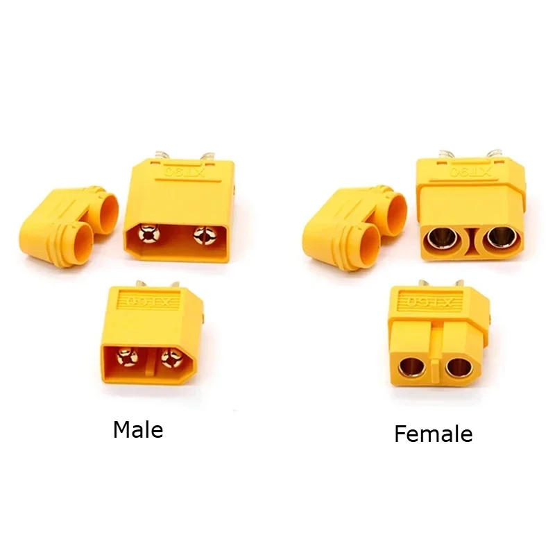 XT90 XT60 to 50A Gray Plug Connecrtor Cable XT60 Male Female High Current Electric Vehicle Charging/Discharging Plug Socket Wire