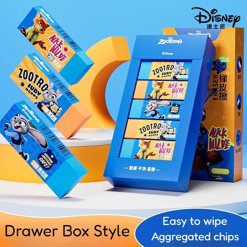 

Disney Zootopia 2 Eraser Nick Stitch Cartoon Cute Figure Easy To Wipe Student Child Nano Pencil Eraser Stationery Creative Gift