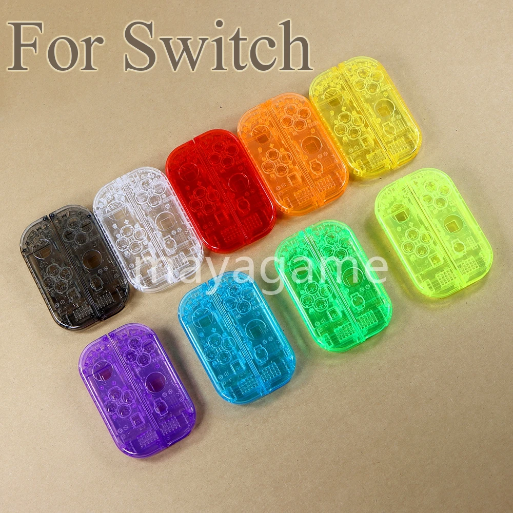 

9sets Plastic Transparent Replacement Repair Kit Case Cover Housing Shell For Switch NS/OLED JoyCon Controller