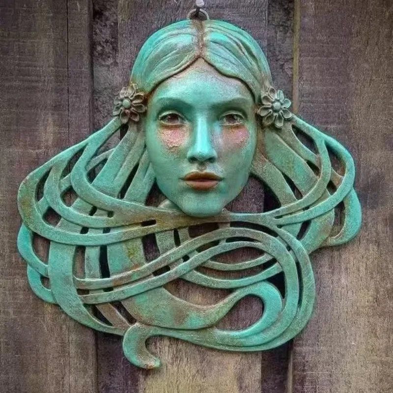 

Retro Art Nouveau Nordic Style Medusa Head Decorative Wall Hanging Bedroom Room Decor Bohemian Home Decor