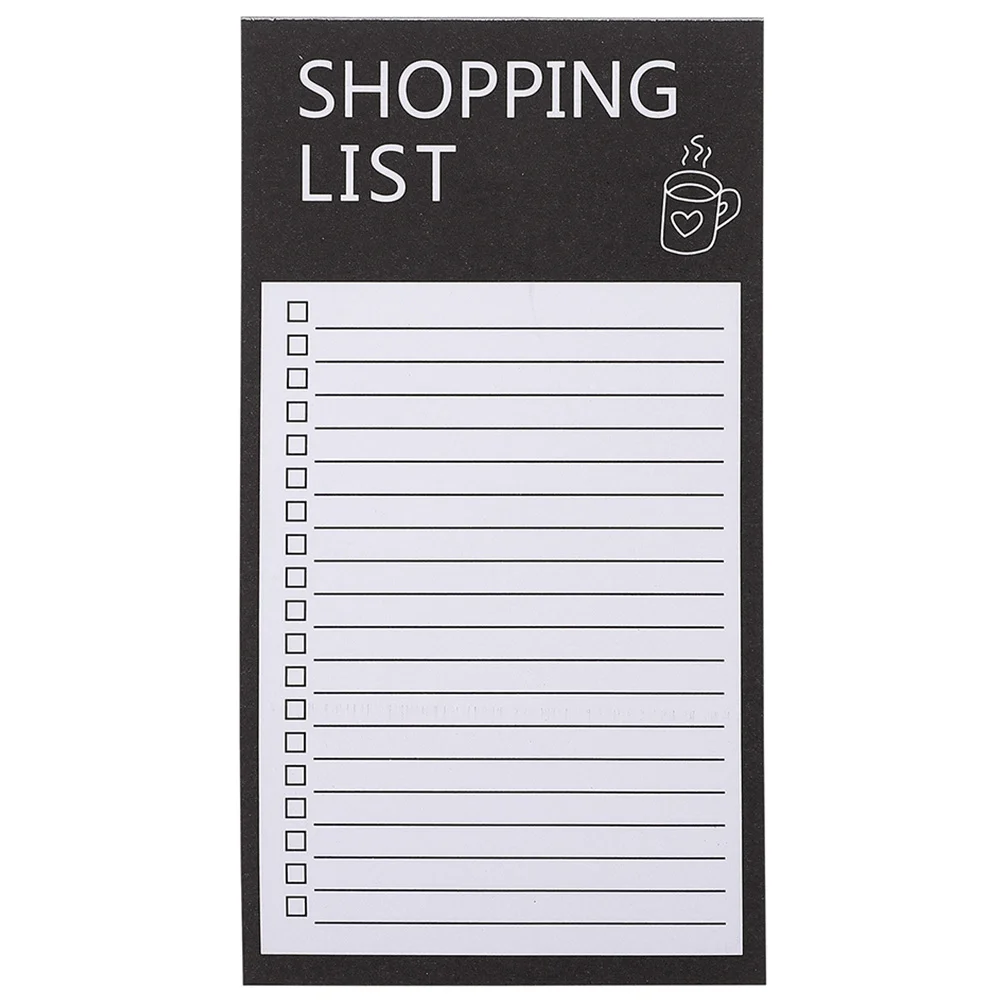 Bloc de notas con imán para lista de compras, Bloc de notas magnético para planificador de refrigerador