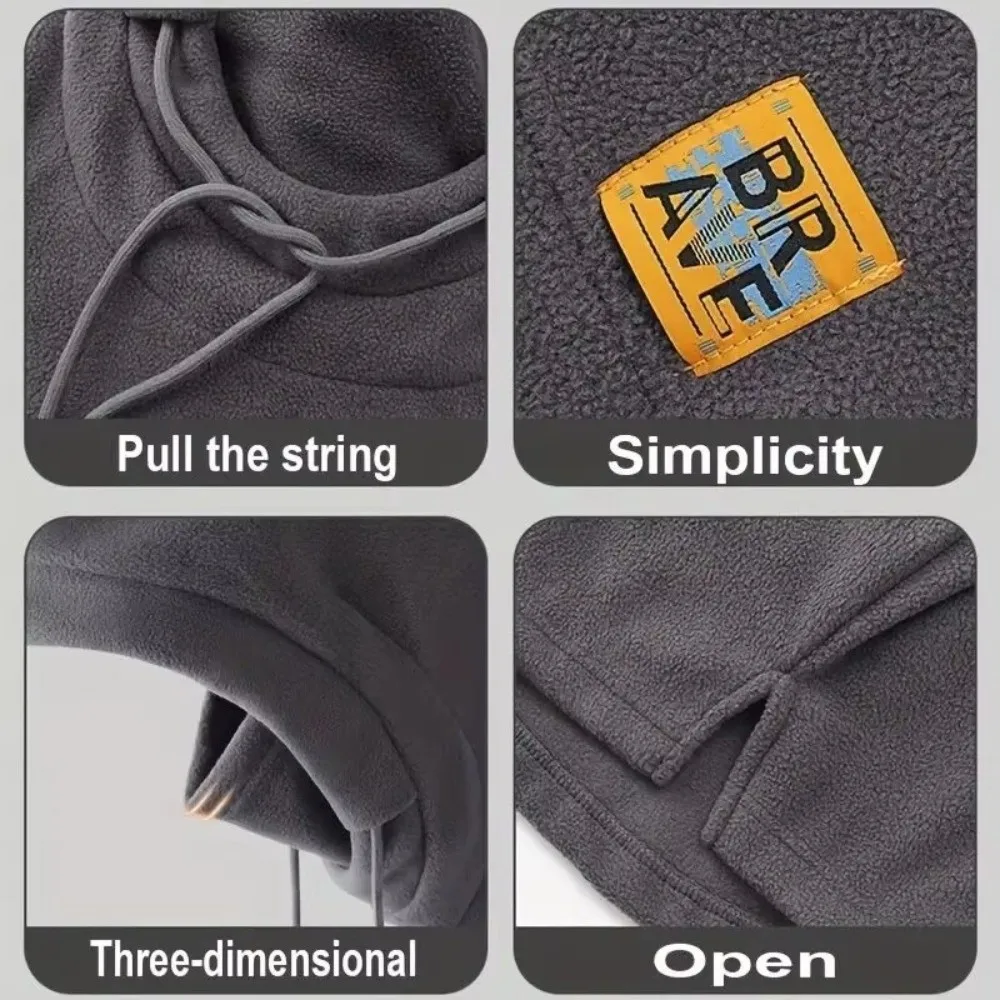 قبعة شتوية بالاكلافا الخارجية مقاومة للرياح وغطاء للرقبة الدافئة لركوب الدراجات قبعة تزلج سميكة للرجال والنساء #5