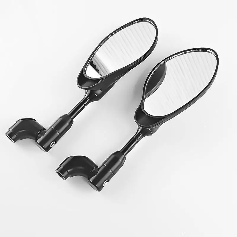 Oval Adjustable Motorcycle Side Rearview Mirror Universal For Electric Scooter Tricycle Motorbike