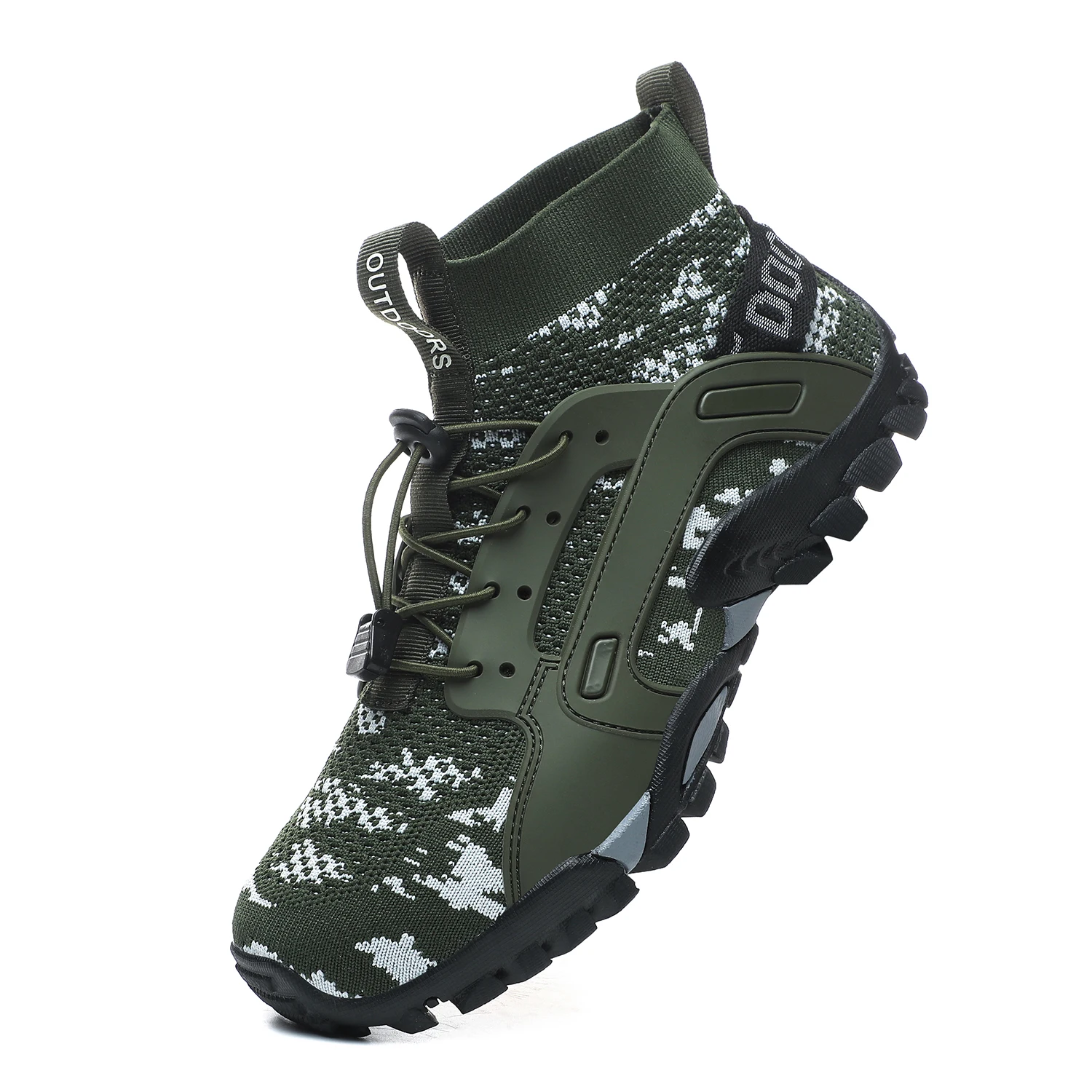 High-Top Barefoot Upstream Water Shoes Trekking Mountain Boots Anti-Skid Hiking Sneakers Outdoor Wear-Resistant Water Shoes