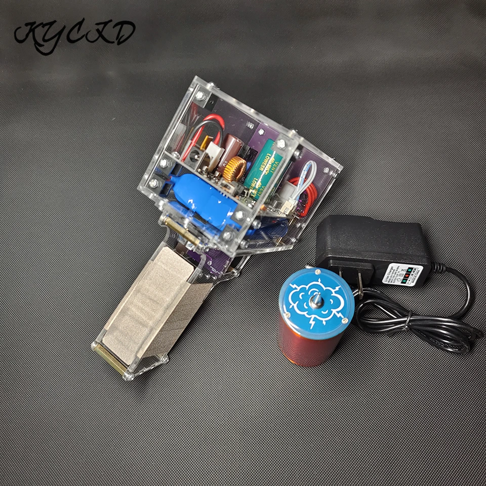 Tragbare Handheld Tesla Spule Künstliche Blitz 10/13cm Elektrische Arc Hohe Spannung Generator Wissenschaftliche Experiment Tesla Spule