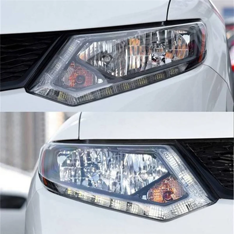 

H5-For Nissan X-Trail 2014-2016 Car Right Front Headlight Lens Cover Headlight Lamp Shell Replacement