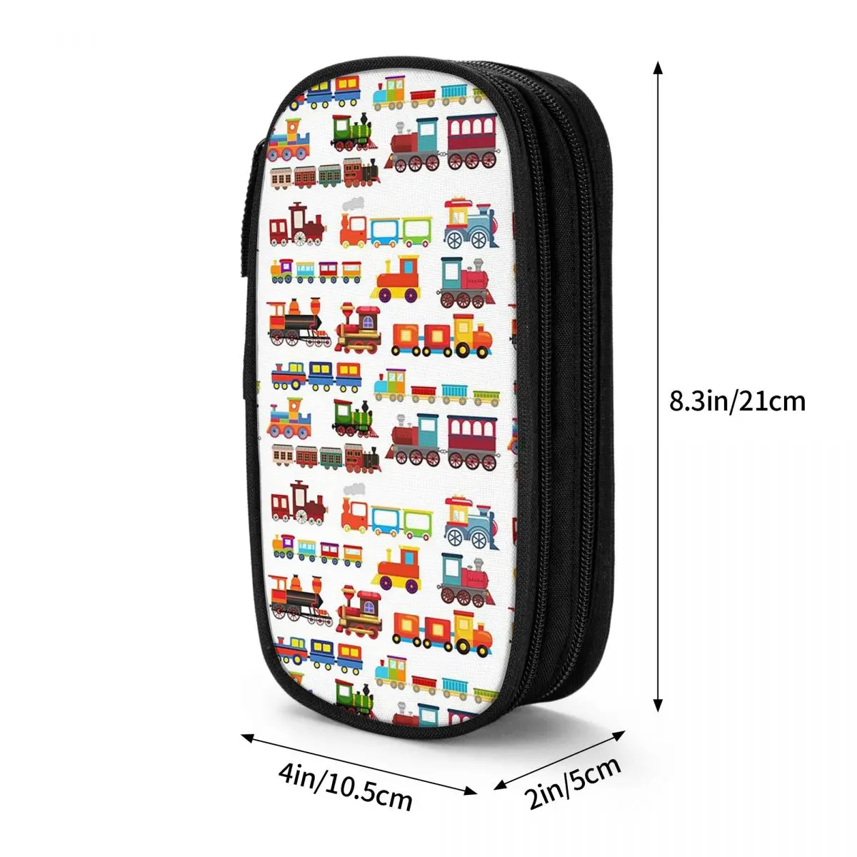 Cartoon Train Models Display Design Pencil Case for Studen Gifts Pen Box Pencil Bag Stationery Supplies Pen Holder Bag