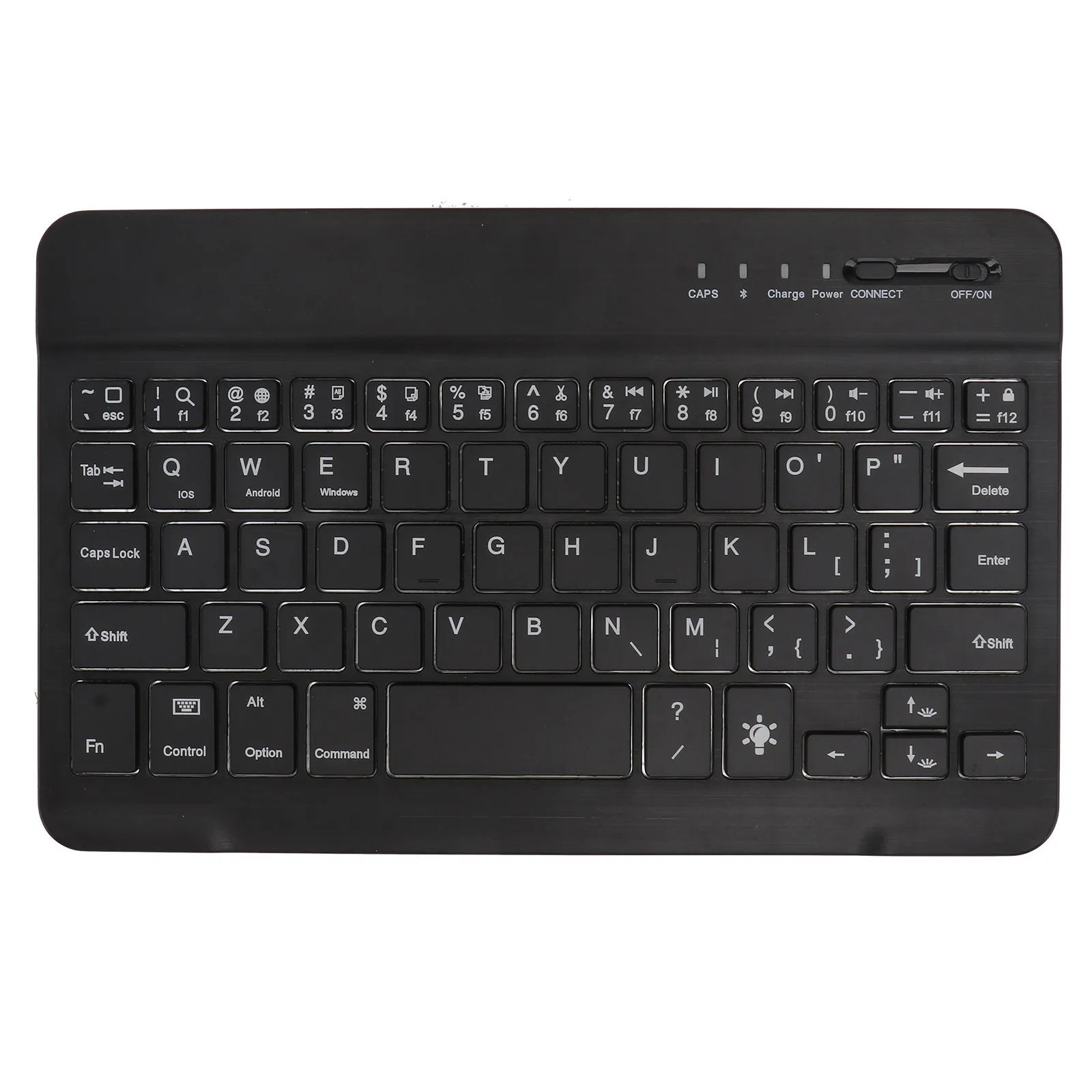 Wireless Keyboard with Colorful Backlight Lightweight Slim Keyboard for Laptop Computer and Notebook