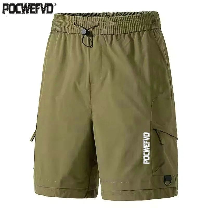 POCWEFVD 남자 하이킹 반바지 2025 야외 통기성 빠른 건조 운동복 여름 남자 자전거 도로 바지 자전거 Mtb 짧은 바지