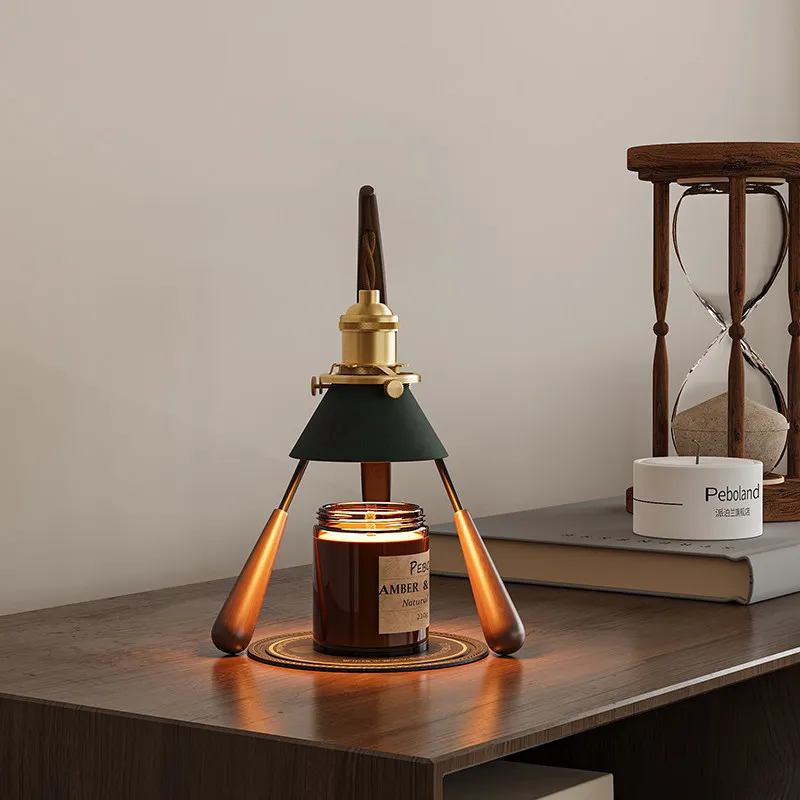 Black walnut aromatherapy wax melting lamp retro nostalgic candle melting lamp