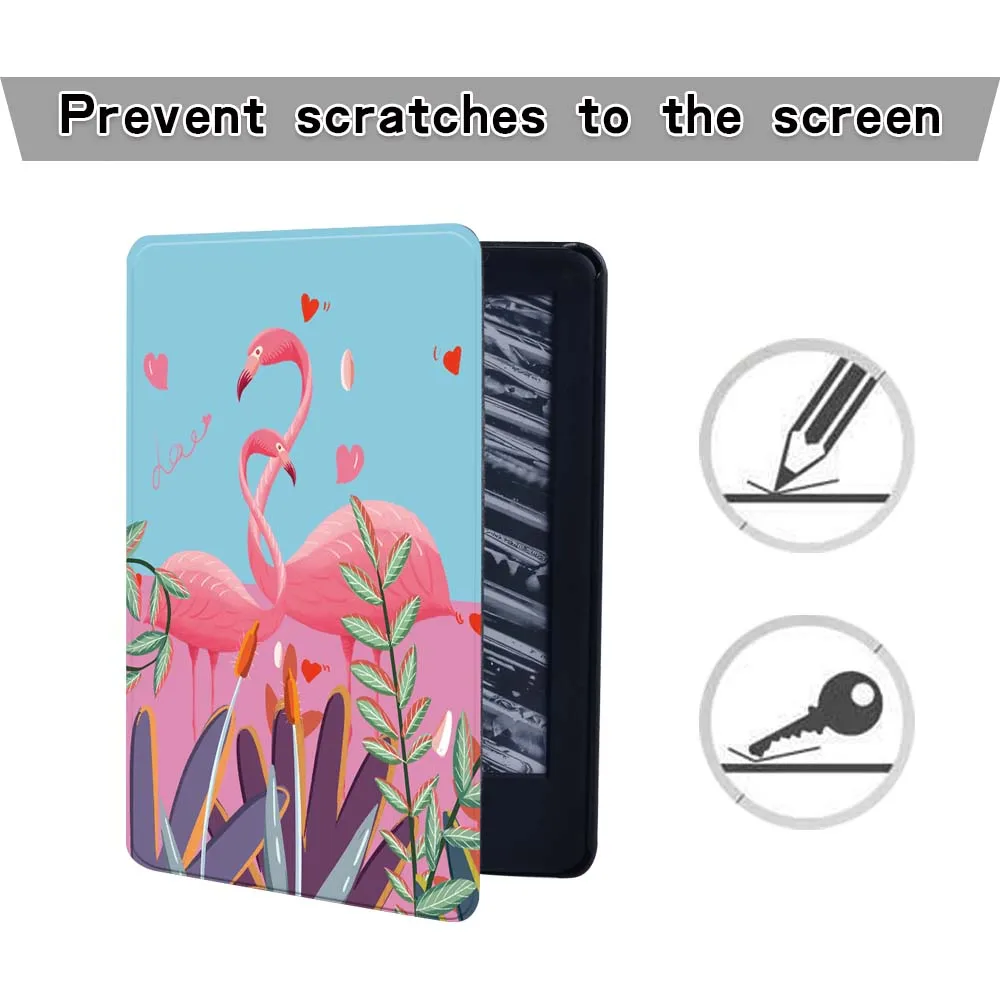 Folio Leather Stand Cover for Kindle Paperwhite 1/2/3/4 Kindle 8th 10th Gen Tablet Case for Kindle Paperwhite 5 2021 11th Gen