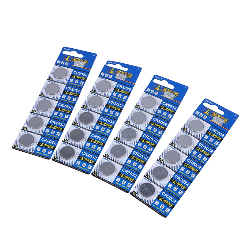 2/5Pcs CR2032 CR 2032 3V Lithium Battery Brand New For Toy Watch Car Remote Control Calculator Motherboard Button Coin Cell