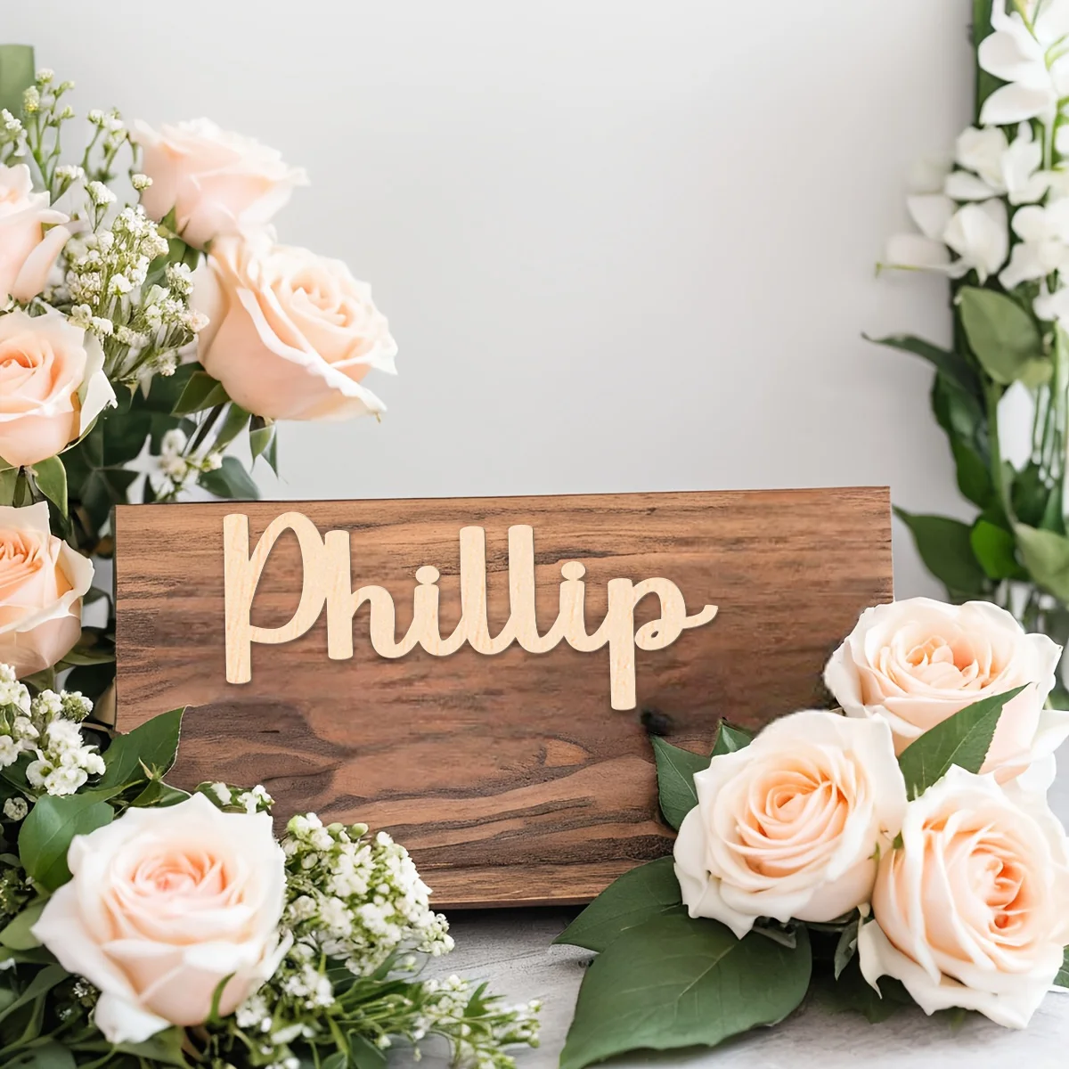 1 customized wooden nameplate with personalized letters or names Semi finished DIY wooden letter name tags, self colored graffi