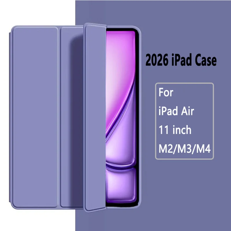 

Чехол для Apple iPad Air 11 2026 (11 дюймов, A3459) и Air 11" 2025 (A3266, A2902) с магнитной подставкой, силиконовый, для планшета, Funda Coque