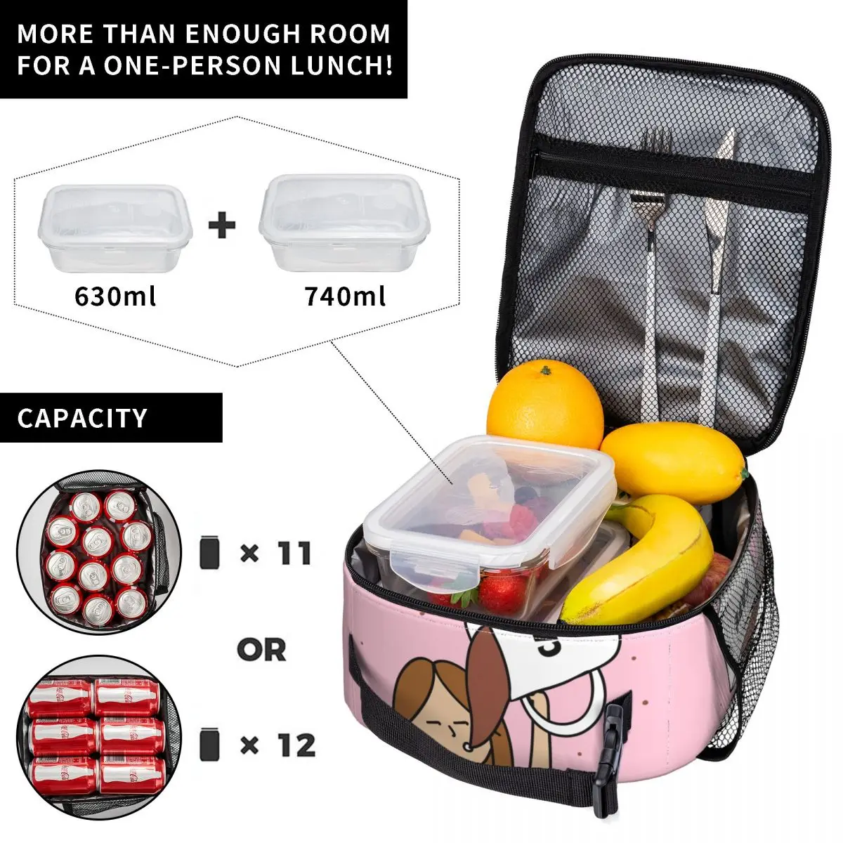 Enfermera En Apuros Doctor Nurse Medical Health Portable Lunch Box for Women Leakproof Thermal Cooler Food Insulated Lunch Bag