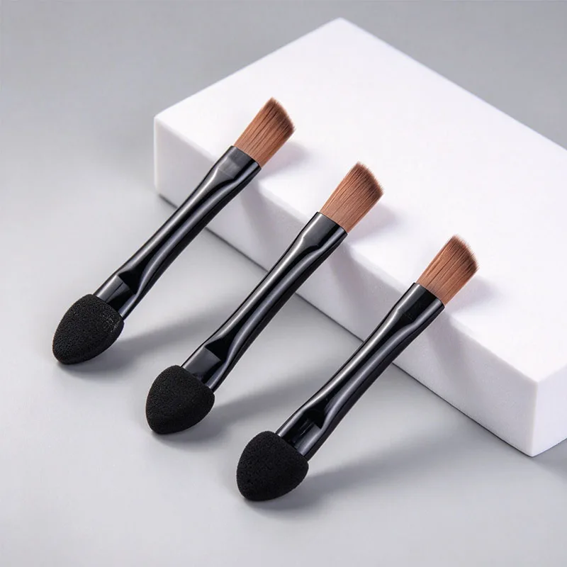 30/50/100pcs Mini Dual Eye Shadow Ended Brush Eyebrow Set Double Ended Sponge Head Eye Portable Women Makeup Cosmetics Tools view 4