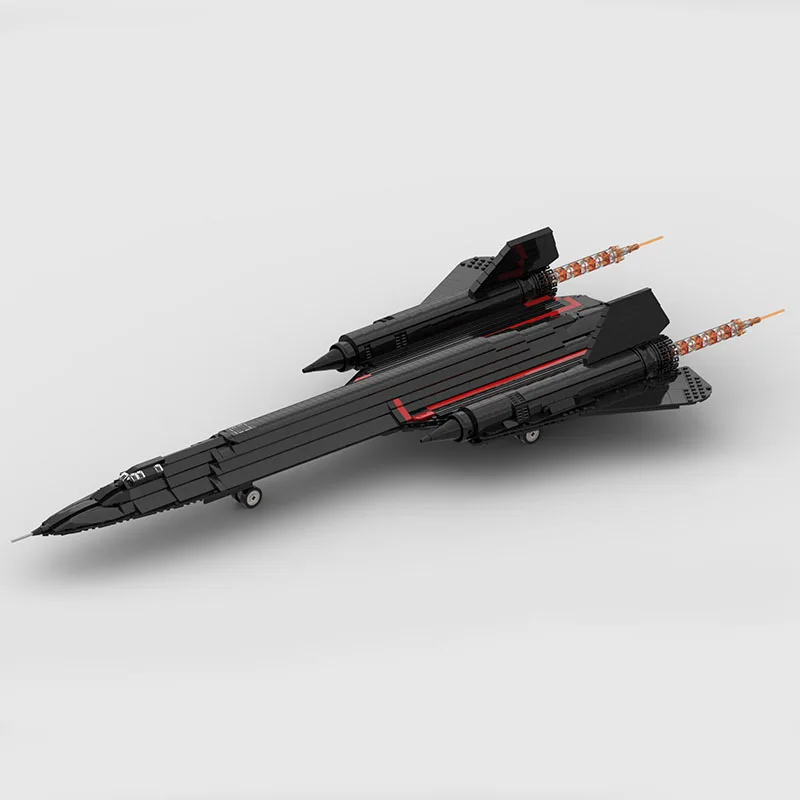 

1800PCS WW2 Military MOC 1:38 Scale SR-71 Blackbird jet fighter model DIY creative ideas high-tech Toy Gift Fighter Plane Blocks