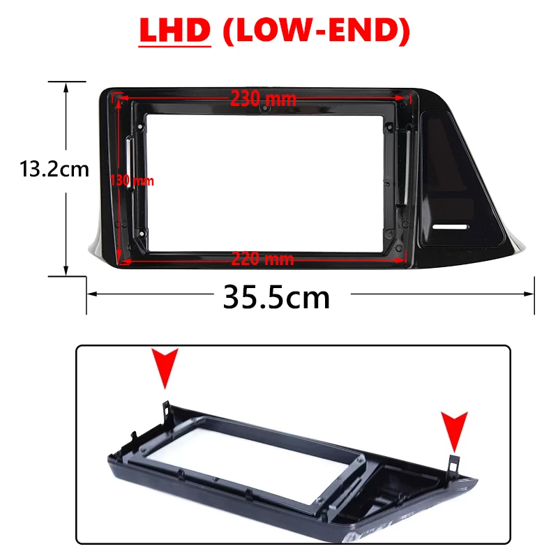 For TOYOTA 2018 IZOA CHR 9INCH Car DVD Radio Android Stereo audio screen multimedia video player navigation cables Harness frame