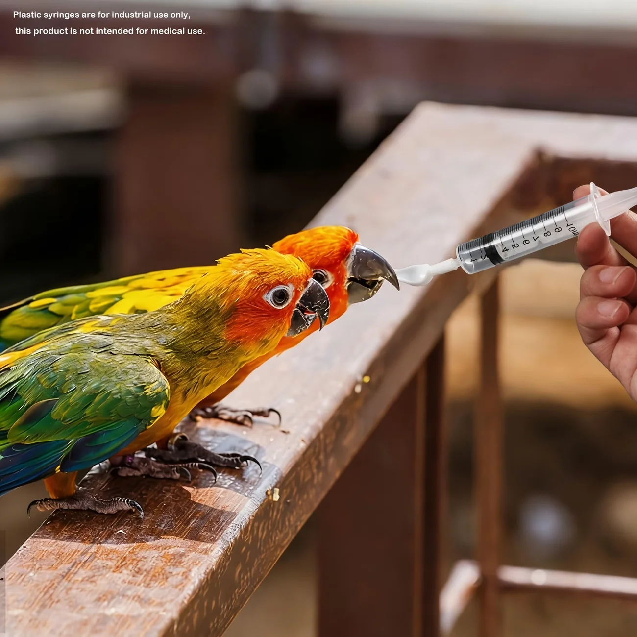 8-piece set of bird manual feeding syringe system, clear scale, durable plastic, manual feeder, parrot, baby bird feeding tool view 4