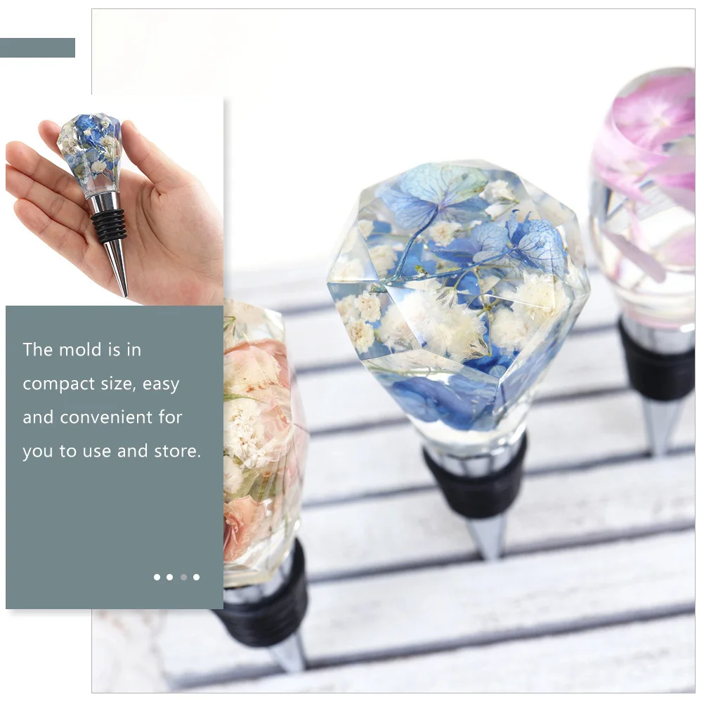 

1Set Silicone Stopper Molds for DIY Wine Bottle Stoppers Easy-Demolding Craft Mold Set Premium Decorative Bottle Plug Making