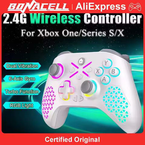 Controller for Xbox ONE All Series Consoles/Android/PC Gamepad Wireless 2.4G Support for Steam/Wegame/Epic/Origin Platform Games