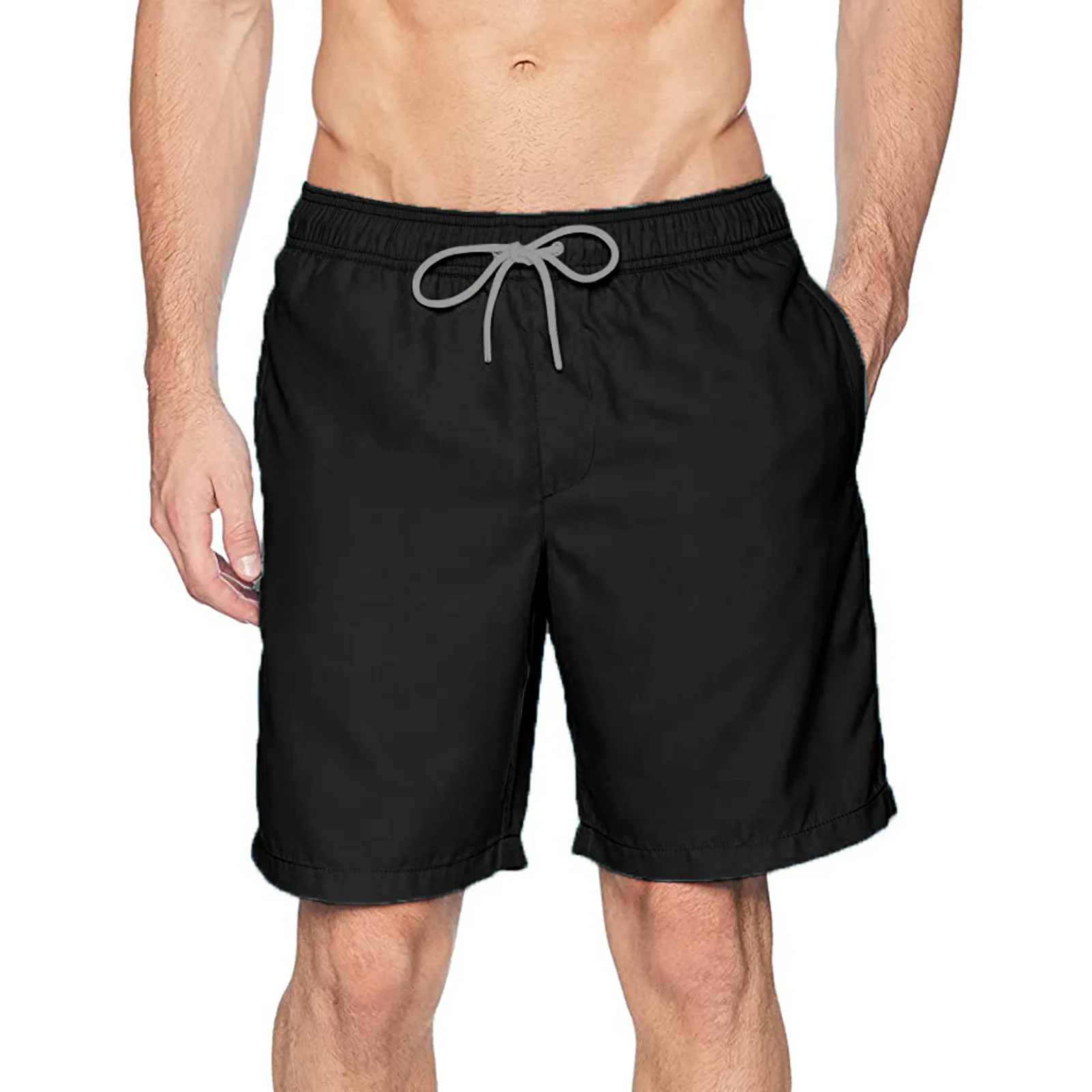 Fato de banho de secagem rápida masculino, roupa de banho curta, calções de ginástica, calção de praia, moda praia do verão, esportes antirrupção, surf, bermuda