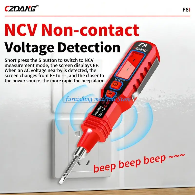 Y5GD NCV Tester Pen With Backlit Flashlight For Voltages Detection 30-1000V Safe Electrical Testing Tool