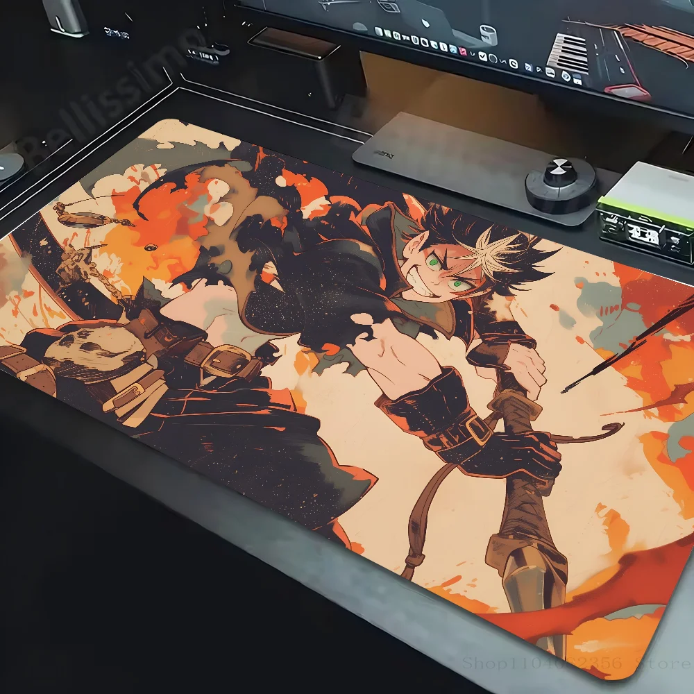 Hot Anime Cool Boy Black Clover Mousepad Mouse Mat Desk Mat With Pad Gaming Accessories Prime Gaming XXL Keyboard Pad Padding M