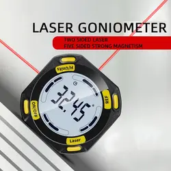 1PC Digital Inclinometer High Precision Electronic Angle Ruler Magnetic Goniometer Slope Measuring Instrument With Laser Level