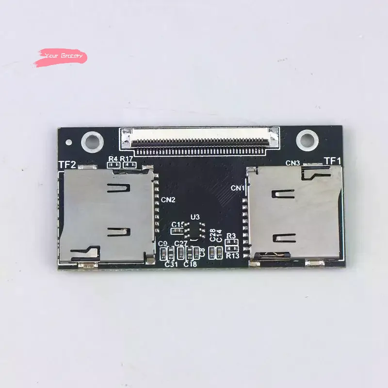 Dual TF Card Memory Expansion CE Interface for Computer Industrial Control Machine VCR NAS Memory Card Connector