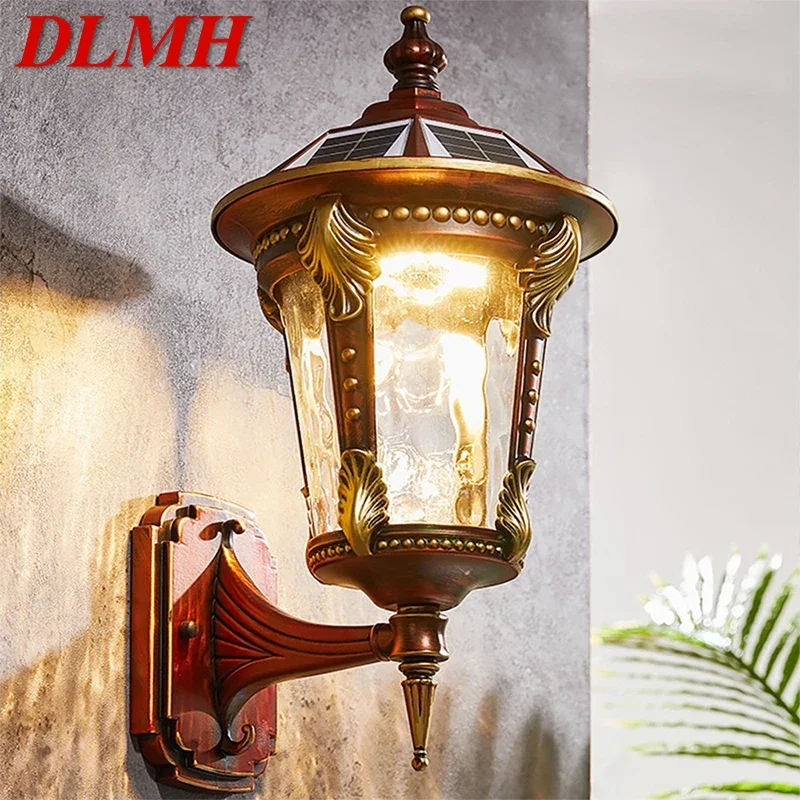 

DLMH Contemporary Solar Outdoor Wall Lamps Simplicity Waterproof Creative Balcony Hallway Courtyard Villa Gate Hotel