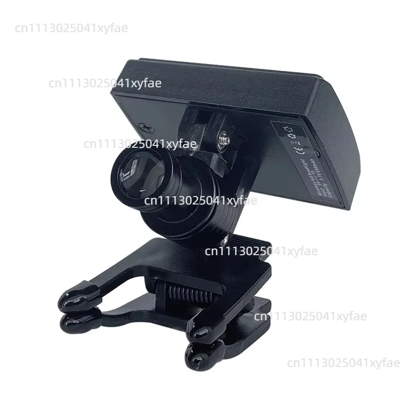 Wireless 5W LED Headlight Binocular Magnifier Head Lamp with Clip, Adjustable Brightness