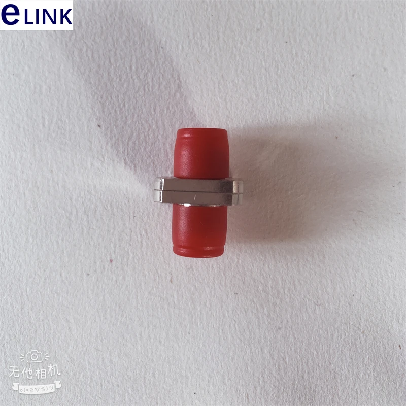 FC fiber adapter simplex SM MM APC metal plastic d type square red green optical fibre connector ftth coupler ELINK