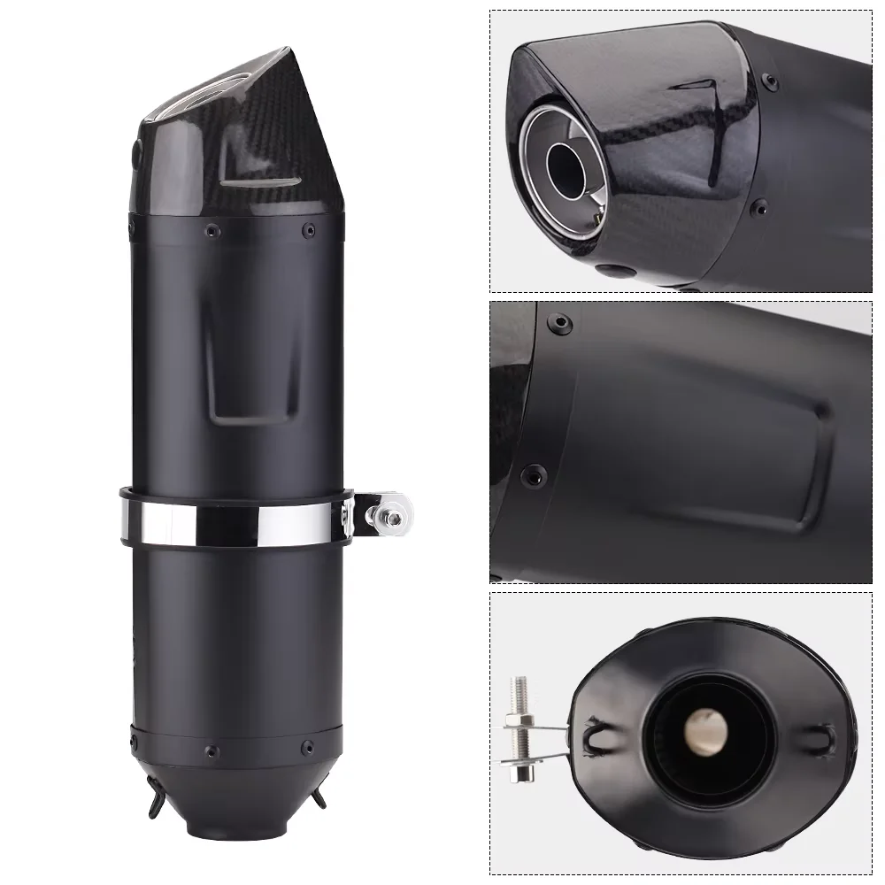 

51MM Motorcycle Exhaust Muffler Pipe Racing Scooter Universal Muffler For YAMAHA Kawasaki R1 XSR900 ZX6R pcx Mt03 R6 CBR600 MT07