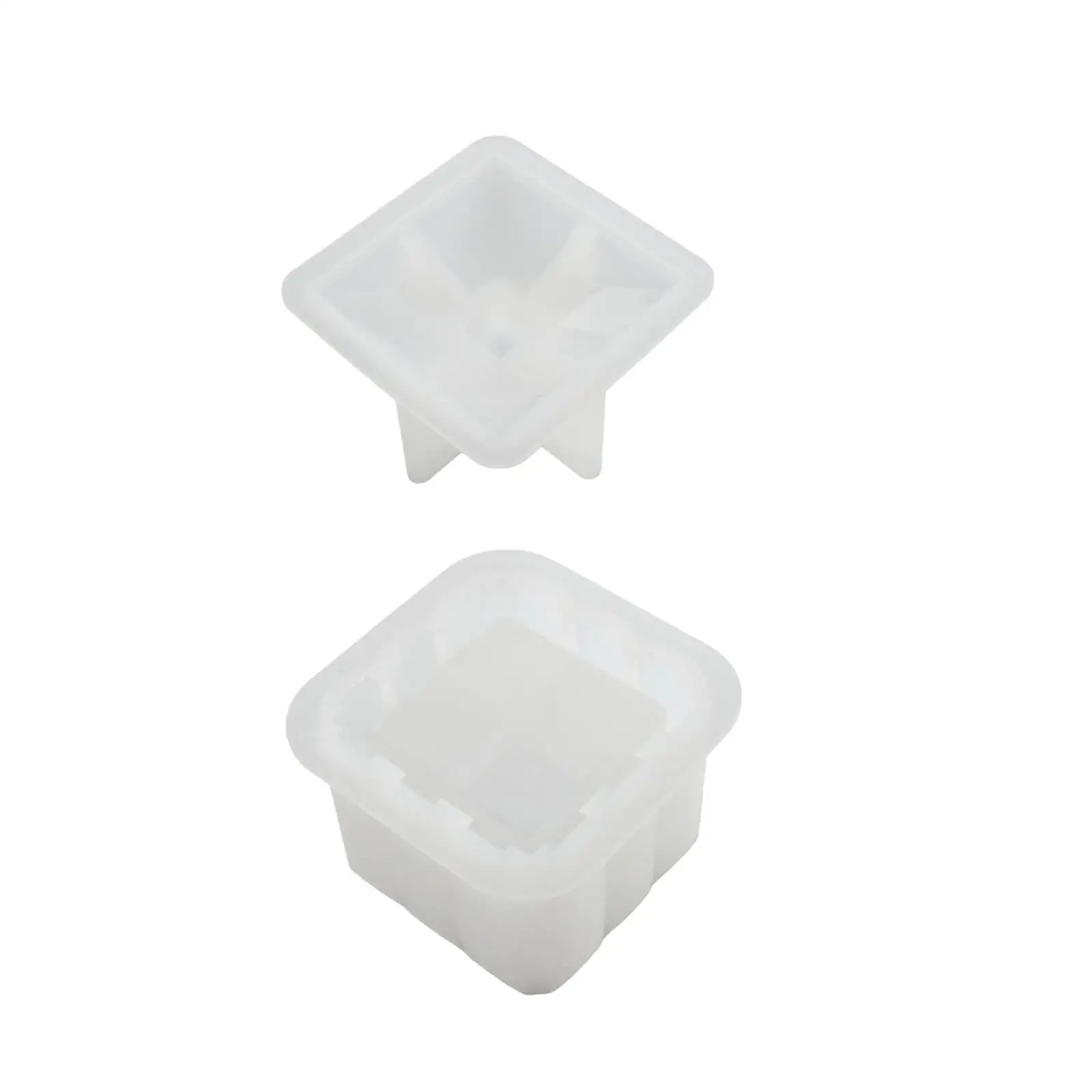 Storage Box Silicone Model with Lid Decorative Table Epoxy Resin Casting
