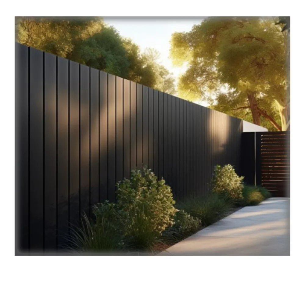 Design Aluminum Anti Climb 8ft Tall Privacy Fence Aluminium Security Garden House Fence
