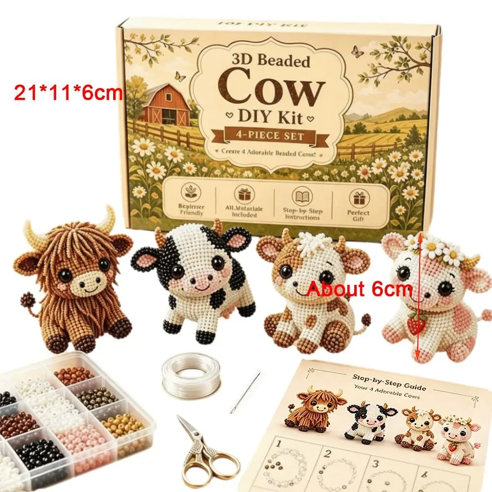 Winzige Perlen 3D Tier-Perlen-Bastelset Tierform Niedliches Design Handgemachtes Perlen-Kunst-Set Kreatives DIY Perlen-Bastelset Geschenkidee – Detail 1