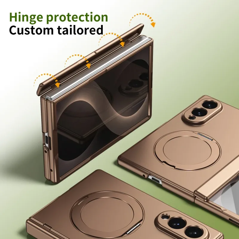 For Samsung Galaxy Z Fold 8  8 Ultra all-in-one case with rotating ring tempered glass screen protector shockproof phone case