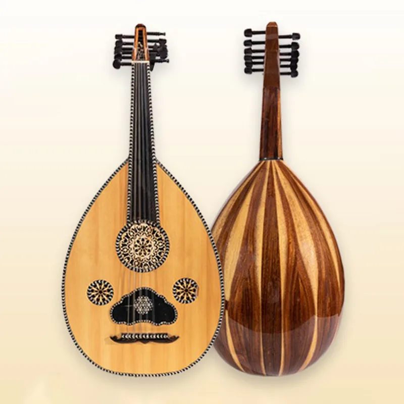 

12-струнная деревянная уда, традиционная практика выступлений, профессиональная игра на гитаре Ближнего Востока, египетские музыкальные инструменты